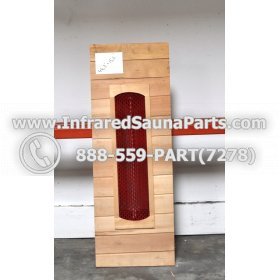 WOOD BENCHS + HEATERS - HEMLOCK WOOD BENCH + HEATER + RED COVER ( 44.3" x 15.6" ) 2