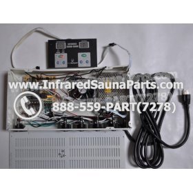 COMPLETE CONTROL POWER BOX WITH CONTROL PANEL - COMPLETE CONTROL POWER BOX CAL SAUNA INFRARED SAUNA STYLE 1 WITH ONE CONTROL PANEL 1