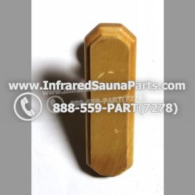 WOOD HANDLES + TOWEL HANDLES - HEMLOCK WOOD DOOR HANDLE STYLE 6 3