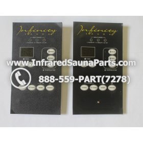 CIRCUIT BOARDS WITH  FACE PLATES - CIRCUIT BOARD WITH FACEPLATE 2P0050FDA0 FOR INFINITY INFRARED SAUNA COMPLETE SET OF TWO 2
