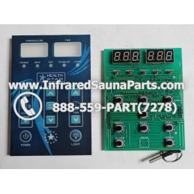 CIRCUIT BOARDS WITH  FACE PLATES - CIRCUIT BOARD WITH FACEPLATE HEALTHSTAR SAUNA  H 23217 MAIN 2