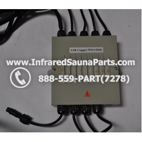 COMPLETE CONTROL POWER BOX 220V / 240V - COMPLETE CONTROL POWER BOX 220V / 240V HEATWAVE INFRARED SAUNA WITH 8 HEATER PLUGS v2 1