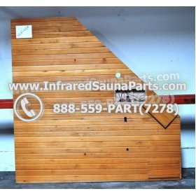WOOD SAUNA ROOF - HEMLOCK WOOD CORNER SAUNA ROOF ( 55.8" x 55.8" ) 1