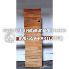 WOOD BENCHS + HEATERS - HEMLOCK WOOD BENCH + HEATER + RED COVER ( 55" x 16.2" ) 4