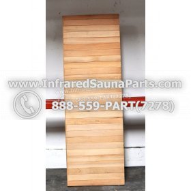 WOOD BENCHS + HEATERS - HEMLOCK WOOD BENCH ( 56.8" x 19" ) 1