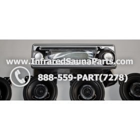 COMPLETE STEREO + SPEAKERS + COVERS - COMPLETE STEREO SYSTEM CD-2000 WITH 4 SPEAKERS 4