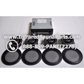 COMPLETE STEREO + SPEAKERS + COVERS - COMPLETE STEREO SYSTEM PC-3681 WITH 4 SPEAKERS 2