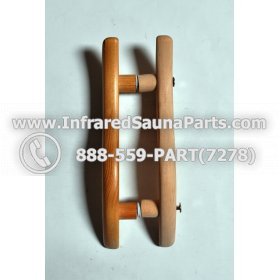 WOOD HANDLES + TOWEL HANDLES - HEMLOCK WOOD DOOR HANDLE STYLE 5 7