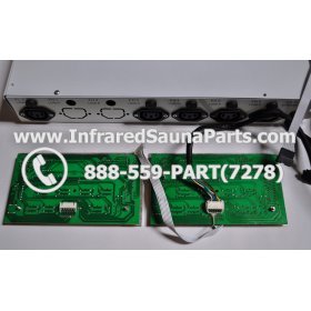 COMPLETE CONTROL POWER BOX WITH CONTROL PANEL - COMPLETE CONTROL POWER BOX IRONMAN INFRARED SAUNA STYLE 1 WITH TWO CONTROL PANELS 3