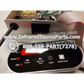 COMPLETE CONTROL POWER BOX WITH CONTROL PANEL - COMPLETE CONTROL POWER BOX SOFTHEAT INFRARED SAUNA WITH BLACK CONTROL PANEL 5