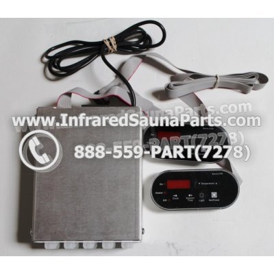 COMPLETE CONTROL POWER BOX WITH CONTROL PANEL - COMPLETE CONTROL POWER BOX ACC-100-PL-D WITH TWO BLACK CONTROL PANEL 1