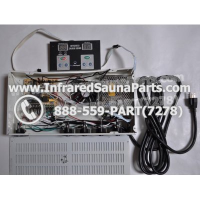COMPLETE CONTROL POWER BOX WITH CONTROL PANEL - COMPLETE CONTROL POWER BOX PRECISION THERAPY INFRARED SAUNA STYLE 1 WITH ONE CONTROL PANEL 1