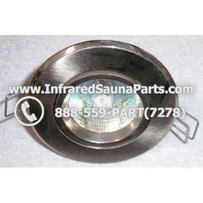 COMPLETE LIGHT ASSEMBLY 220V / 240V - COMPLETE LIGHT ASSEMBLY IN SILVER FINISH WITH BULB 220V / 240V 1