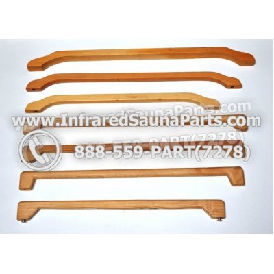 WOOD HANDLES + TOWEL HANDLES - HEMLOCK WOOD TOWEL HANDLE ( 13" x 2" ) 1